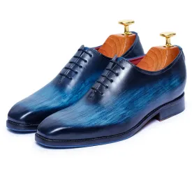 7 CM / 2.76 Inches Taller - CMR CHAMARIPA  Wedding Elevator Shoes For Men - Handcrafted Wholecut Oxford - Navy