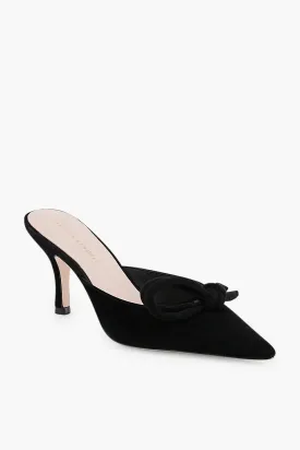 Black Suede Amyra Heels