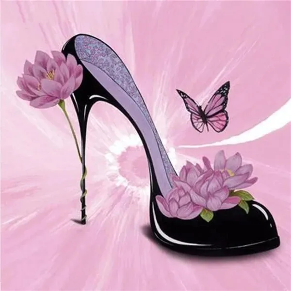 Classy High Heels - Fashion Diamond Painting, Full Round/Square 5D Diamonds, DIY Diamond Kit