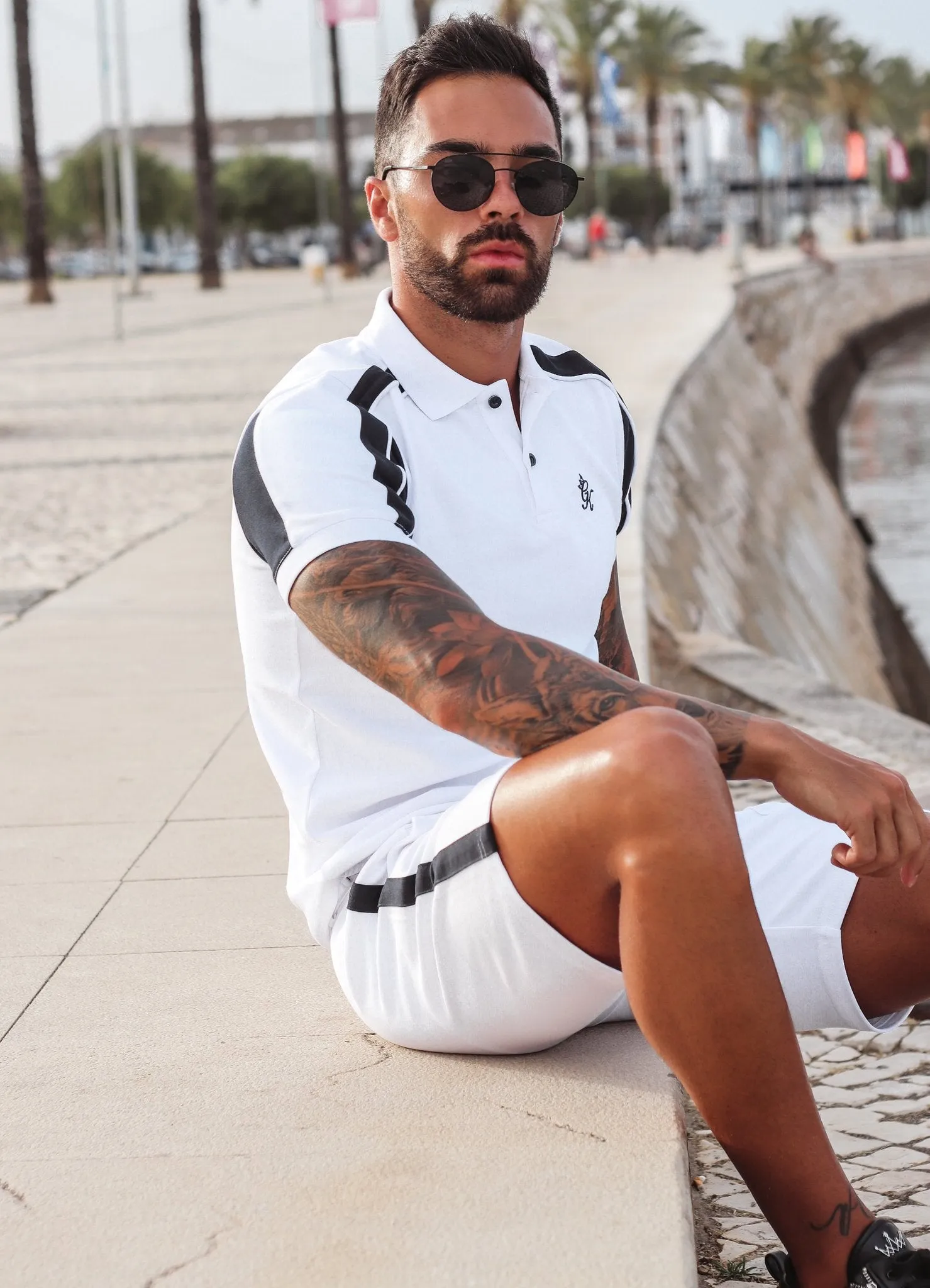 Gym King Barnes Polo - White