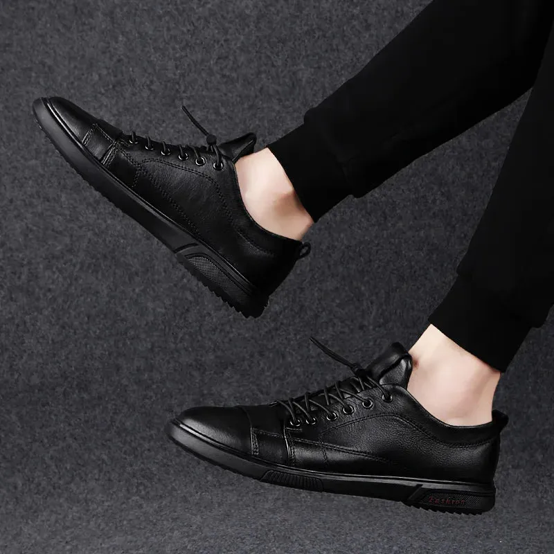 Hnzxzm Man Flat Classic Men Dress Shoes Outdoor Lace up Genuine Leather Wing Tip Carved Italian Formal Oxfords Shoes Size 38-47 N1
