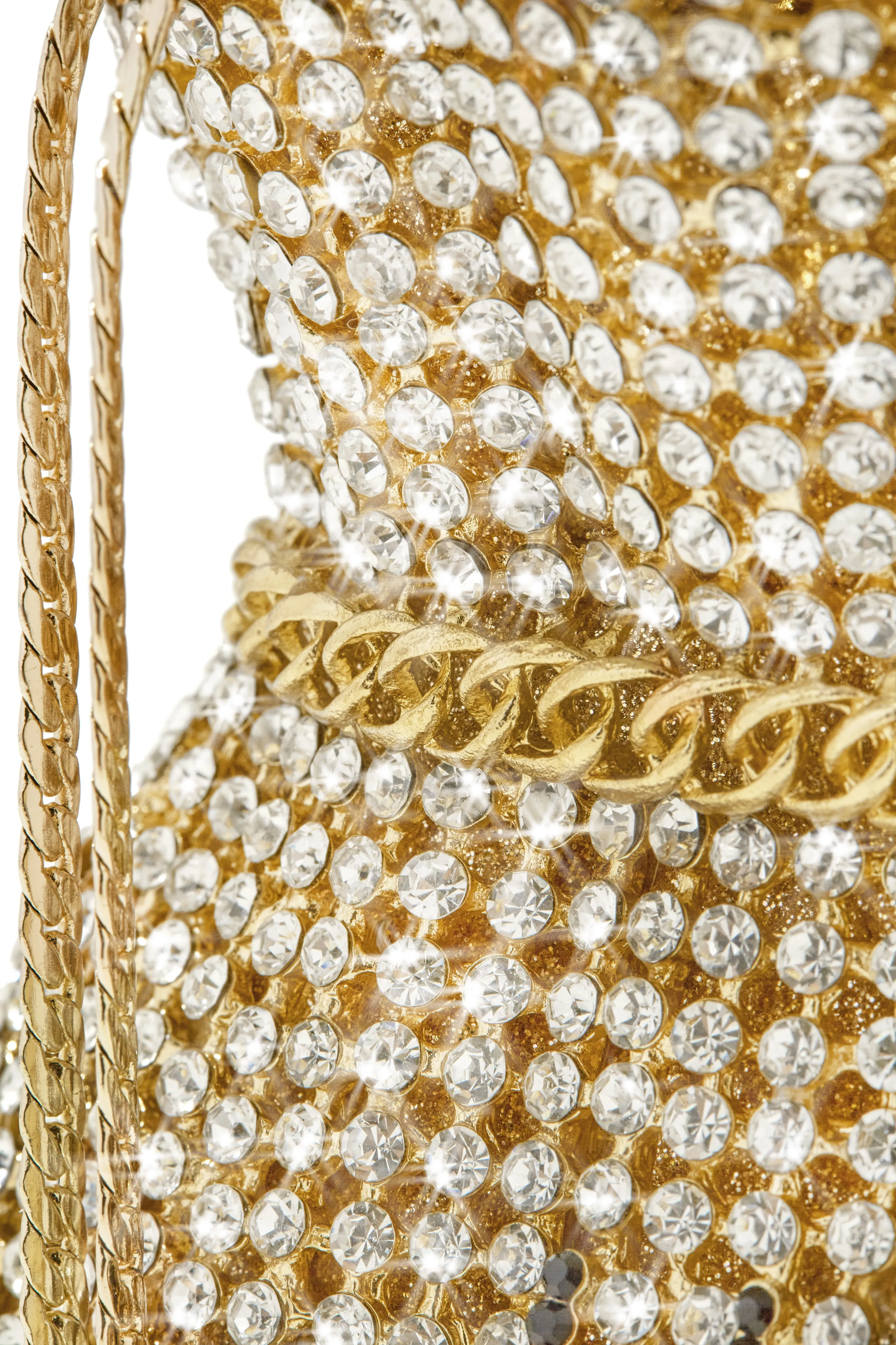 In My Bag Embellished Statement Bag - Gold