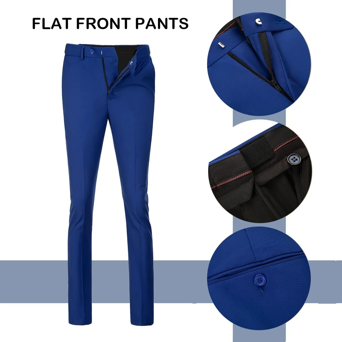 Men's Suit 2 Pieces Slim Fit Dress Vest and Pants Set Prom Suits for Mens Formal Wedding Party Tuxedo