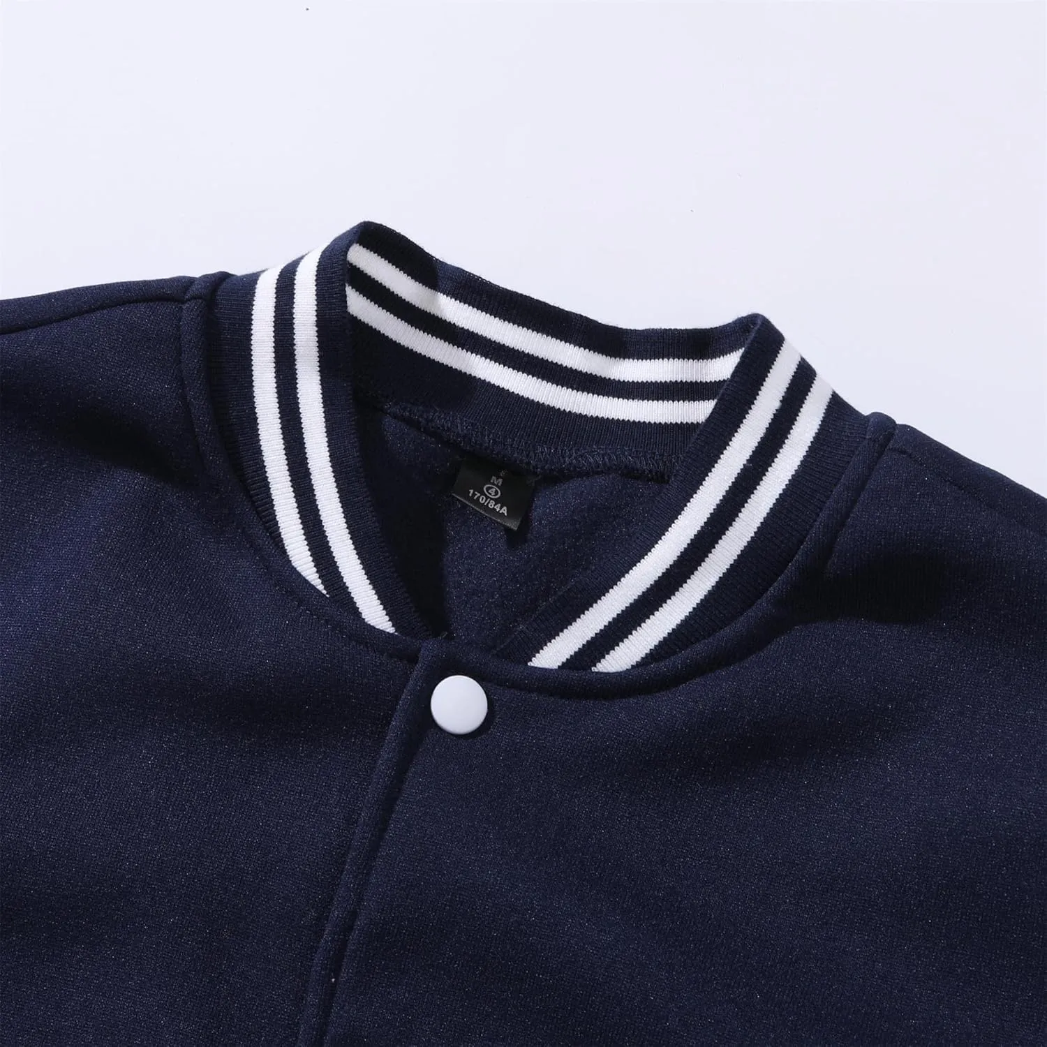 Mowbeat Women Baseball Jacket Varsity Uniform Unisex Adult Long Sleeve Casual Loose Cardigan Men's Track Jacket