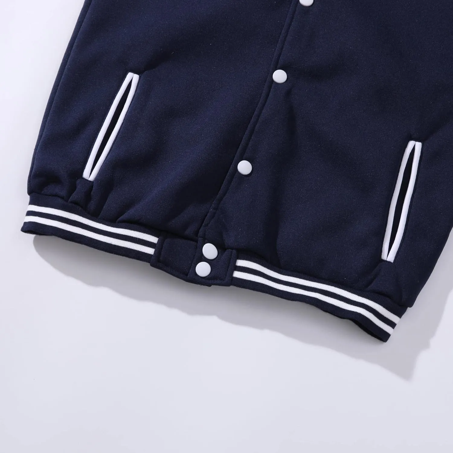 Mowbeat Women Baseball Jacket Varsity Uniform Unisex Adult Long Sleeve Casual Loose Cardigan Men's Track Jacket