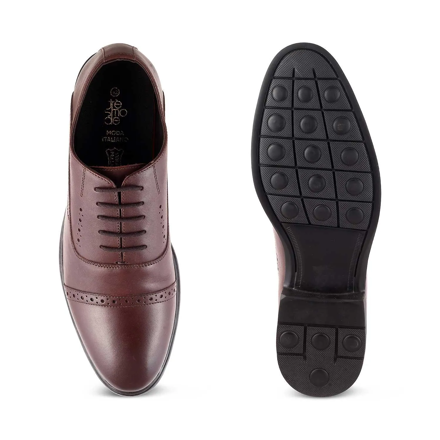 The Aario Brown Men's Lace Ups Tresmode