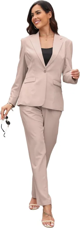 Women's Suits for Work Professional Womens Suits 2 Piece Set Business Suit for Women